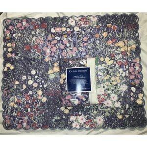 Cuddledown NEW Monet Pillow Sham twin Bed Skirt new in package 100% cotton luxe